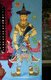 Thailand: Controversial mural of an Ayutthaya-era soldier holding an M16 assault rifle, Lak Muang (City Pillar shrine) Wat Chedi Luang, Chiang Mai. The modern weapons were painted over and replaced with traditional weapons in July, 2014
